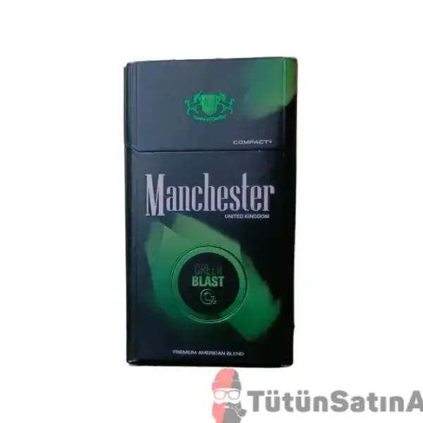 Manchester Queen Compact Green Blast Sigara