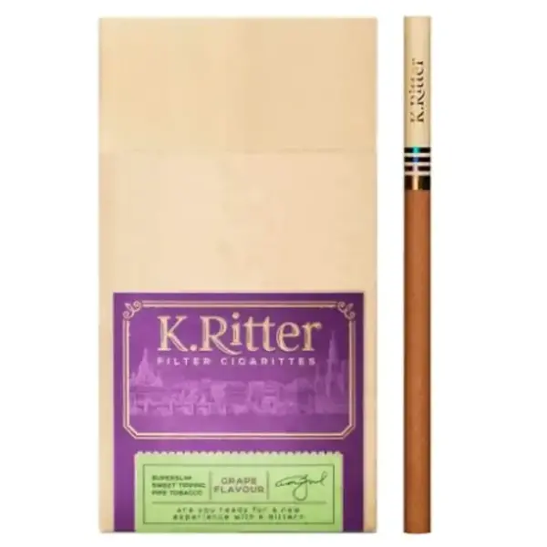 K.Ritter Grape Super Slim Üzüm Aromalı Sigara