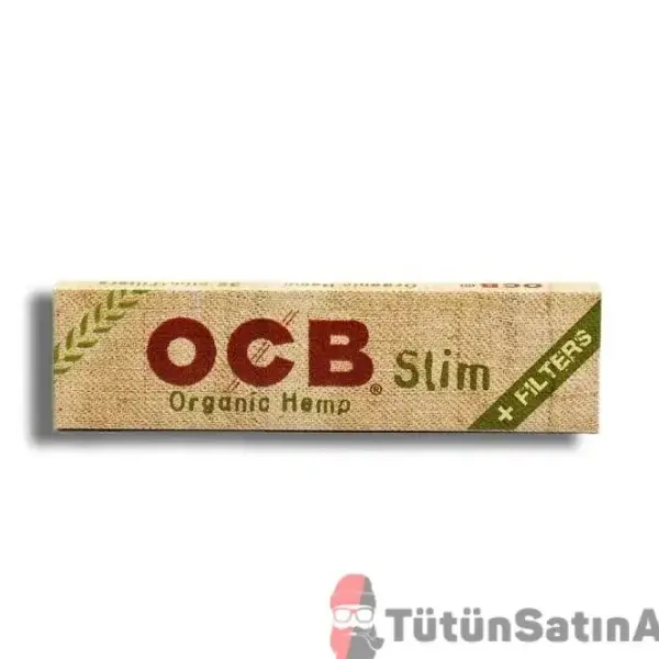 OCB King Size Organic Hemp Slim Sarma Kağıdı Zıvanalı Tane