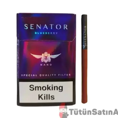 Senator Nano Blueberry (Yabanmersini) Slim Sigara