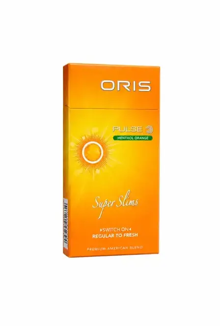 Oris Pulse Menthol Orange Superslims Karton (10 Paket)