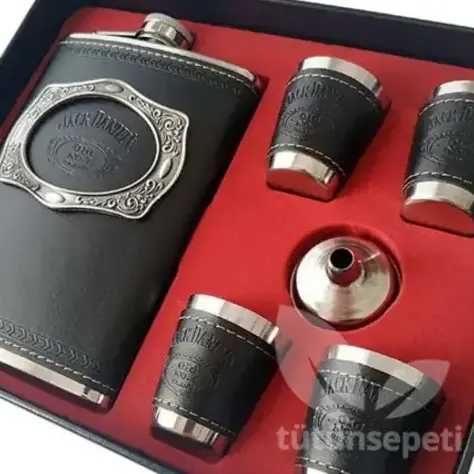 Jack Daniels Matara Shot Bardağı Aksesuar Seti