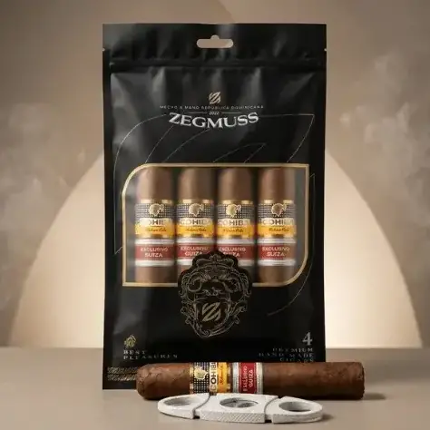 Cohiba Exclusivo Suiza – Zegmuss Nemlendirici Paket ve Puro Kesici Hediyeli